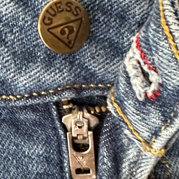 GUESS VINTAGE 5 Pocket Blue Jeans Size 30 - Picture 4 of 8